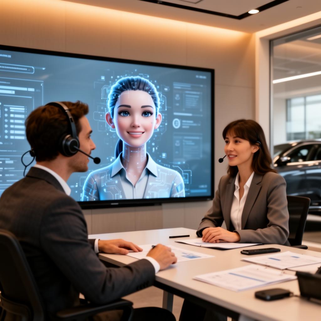 Supervisor rehearsing a site conversation with an AI avatar